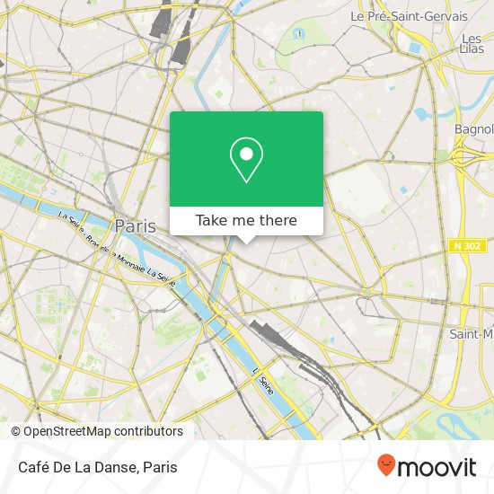 Café De La Danse map