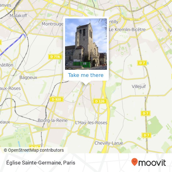 Mapa Église Sainte-Germaine