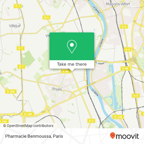 Mapa Pharmacie Benmoussa