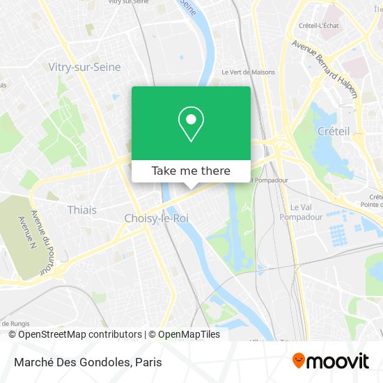Marché Des Gondoles map