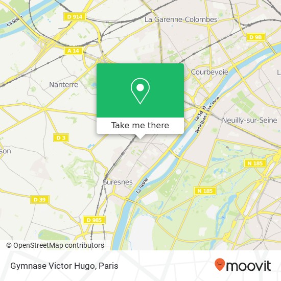 Gymnase Victor Hugo map