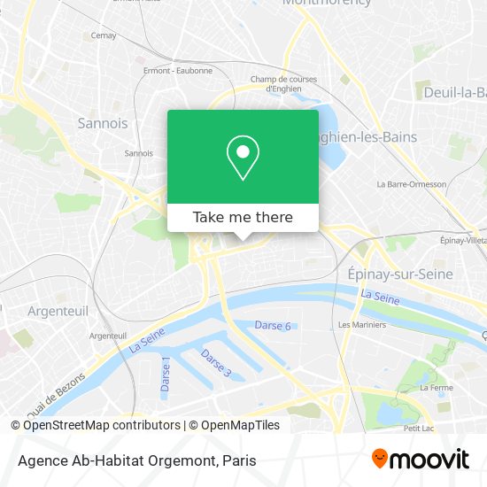 Mapa Agence Ab-Habitat Orgemont