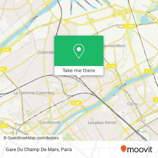 Gare Du Champ De Mars map