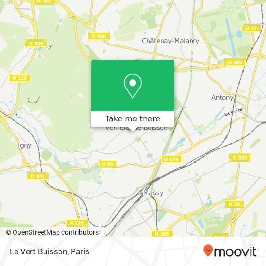 Mapa Le Vert Buisson