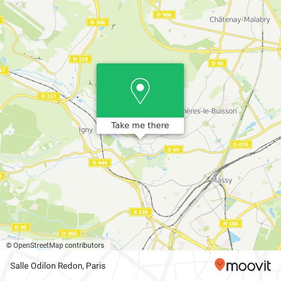 Salle Odilon Redon map