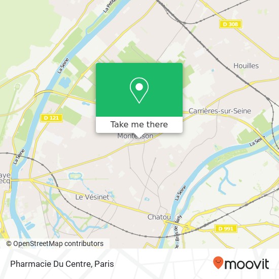 Mapa Pharmacie Du Centre