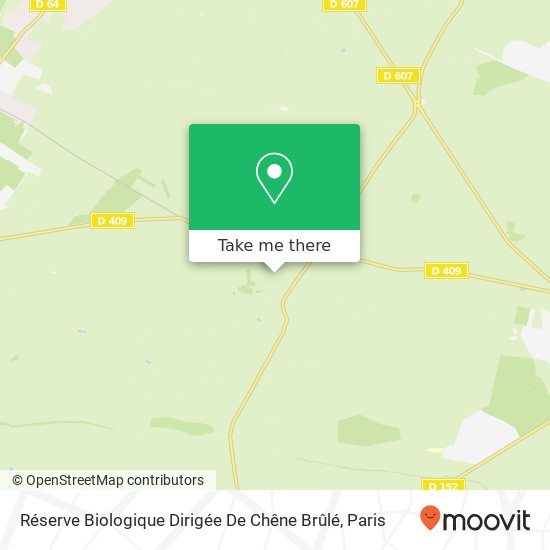 Réserve Biologique Dirigée De Chêne Brûlé map