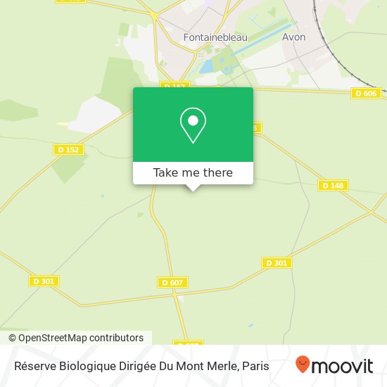 Mapa Réserve Biologique Dirigée Du Mont Merle