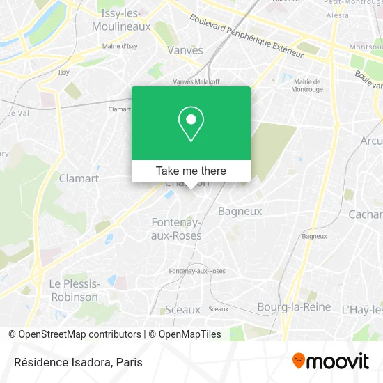 Résidence Isadora map