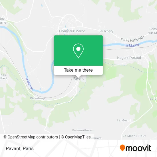 Pavant map