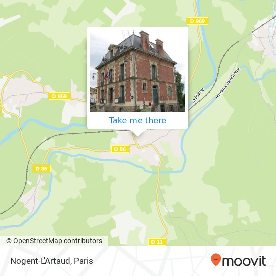 Mapa Nogent-L'Artaud