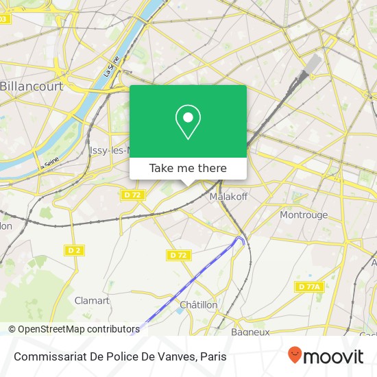 Commissariat De Police De Vanves map