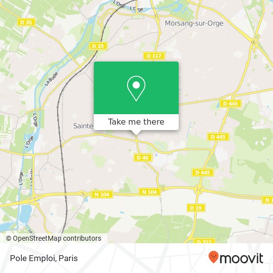 Pole Emploi map