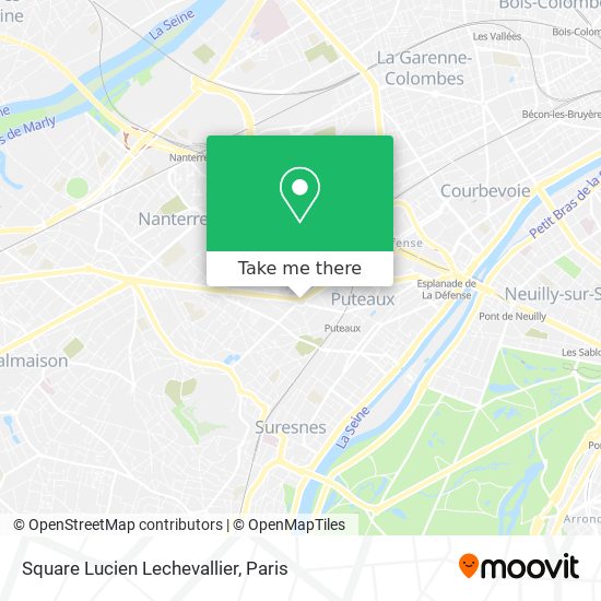Mapa Square Lucien Lechevallier
