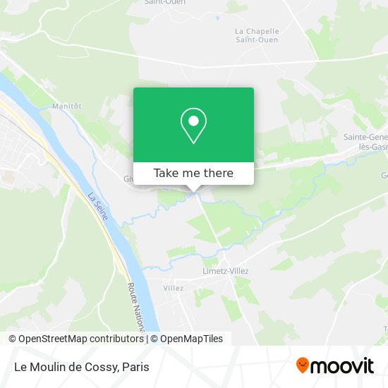 Mapa Le Moulin de Cossy