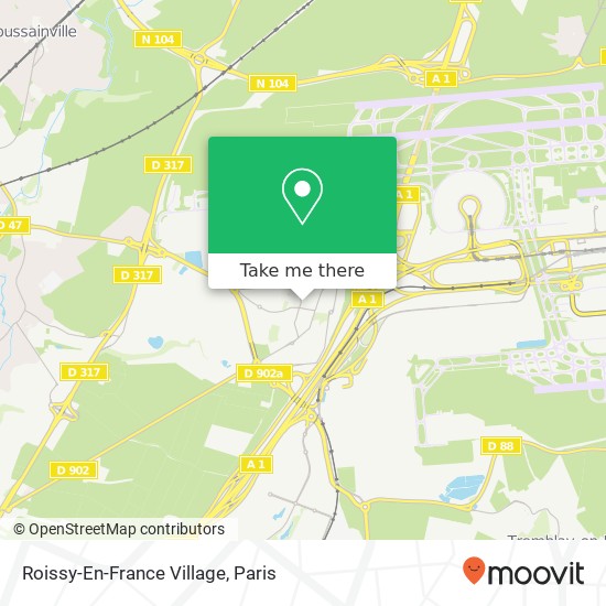 Mapa Roissy-En-France Village