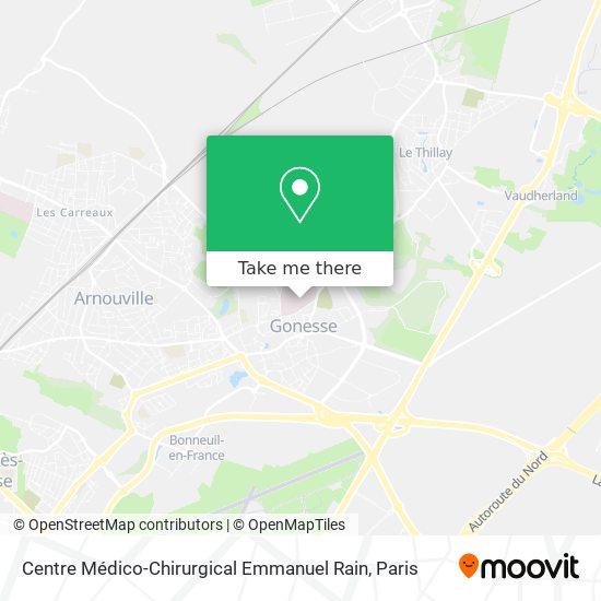 Centre Médico-Chirurgical Emmanuel Rain map