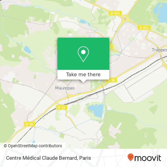 Mapa Centre Médical Claude Bernard