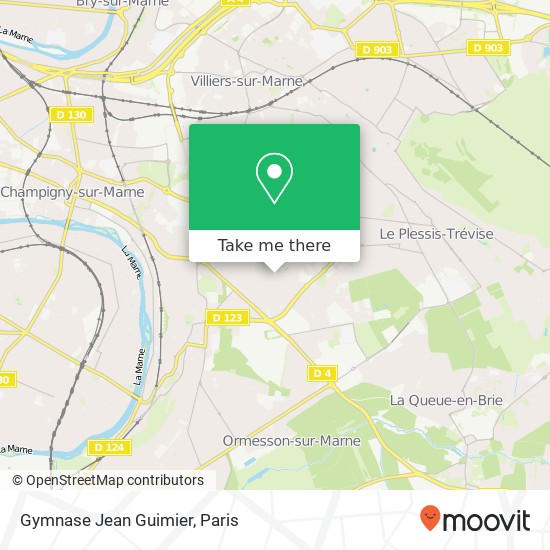 Gymnase Jean Guimier map