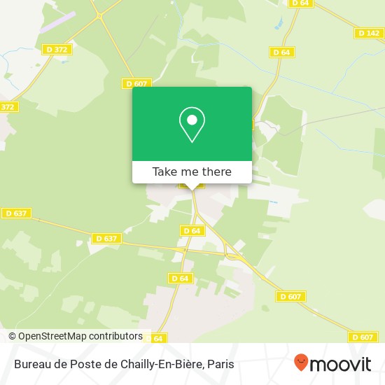 Bureau de Poste de Chailly-En-Bière map