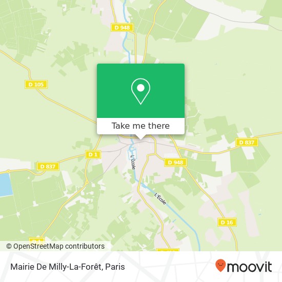 Mairie De Milly-La-Forêt map