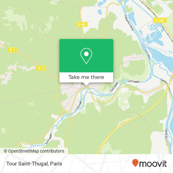 Tour Saint-Thugal map