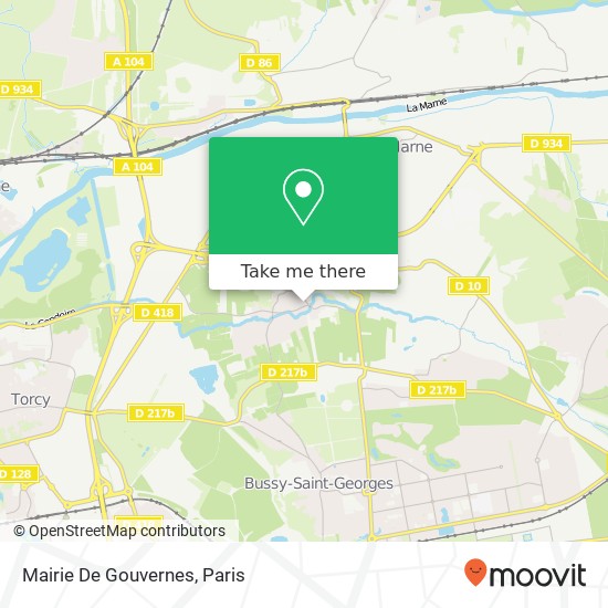 Mapa Mairie De Gouvernes