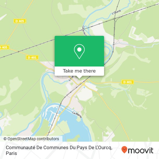 Communauté De Communes Du Pays De L'Ourcq map