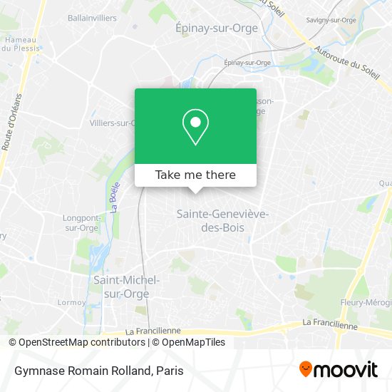 Gymnase Romain Rolland map