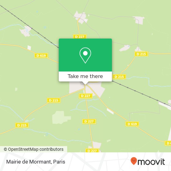 Mapa Mairie de Mormant