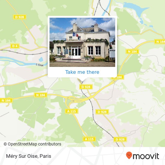 Mapa Méry Sur Oise