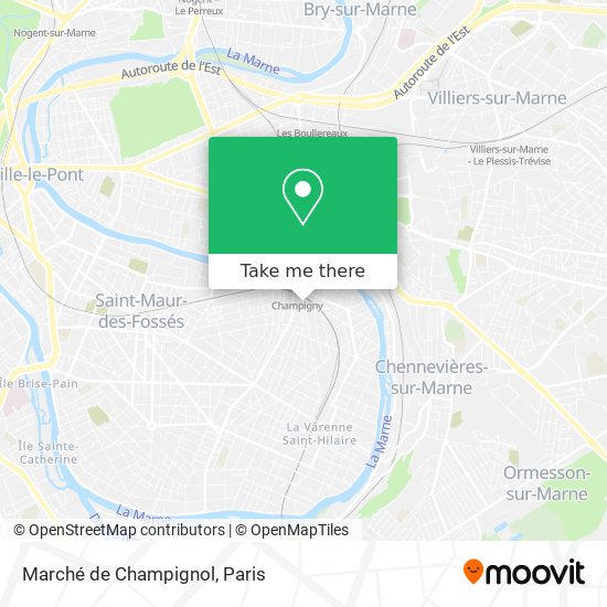 Mapa Marché de Champignol