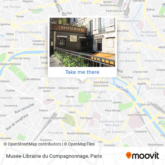 Musée-Librairie du Compagnonnage map