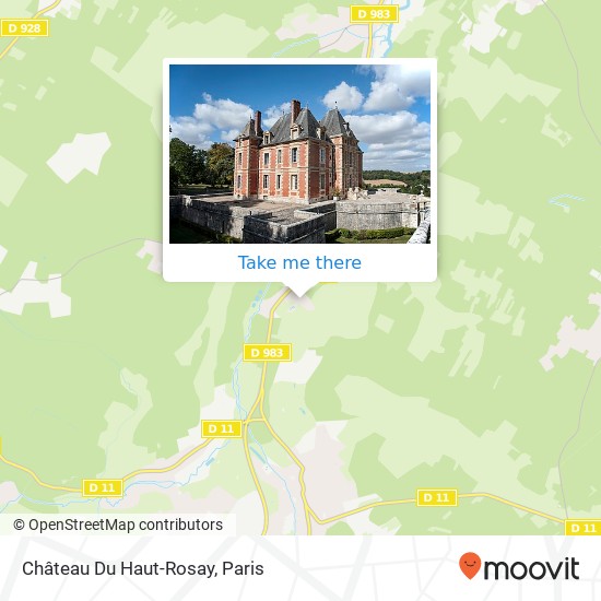 Château Du Haut-Rosay map