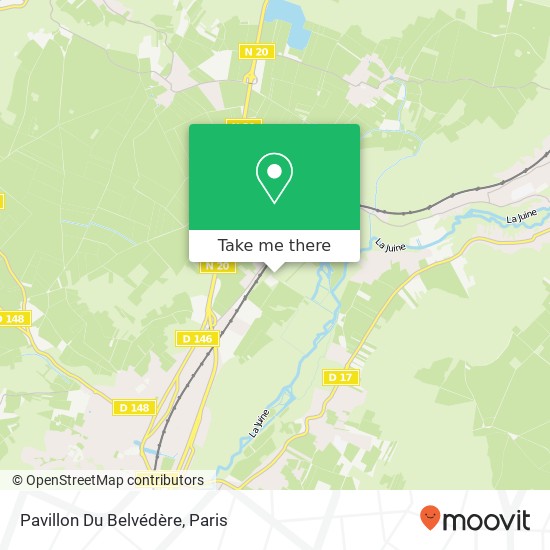 Mapa Pavillon Du Belvédère