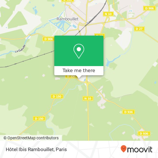 Mapa Hôtel Ibis Rambouillet