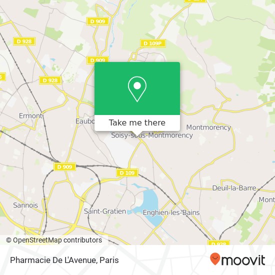 Mapa Pharmacie De L'Avenue