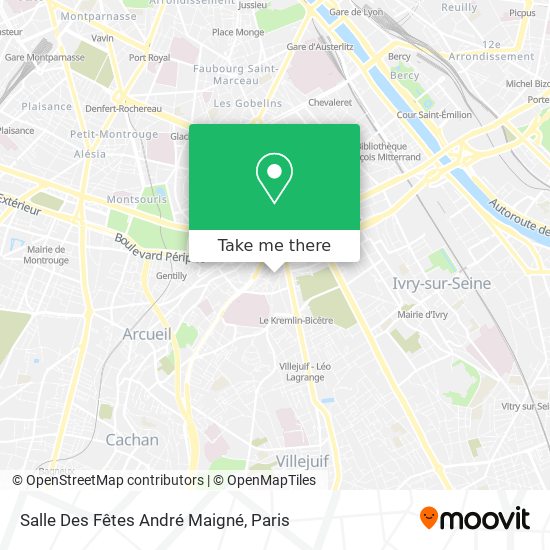 Mapa Salle Des Fêtes André Maigné