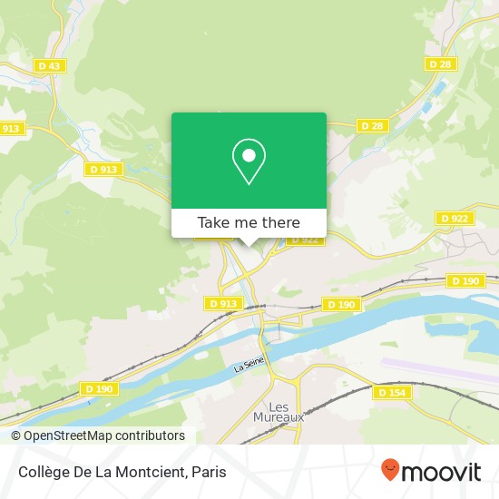 Mapa Collège De La Montcient