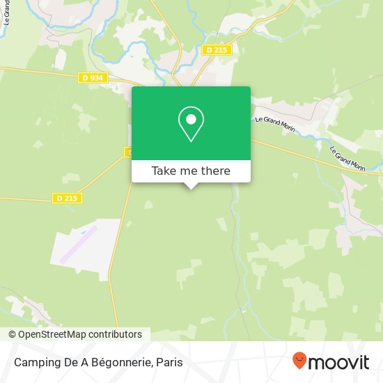 Mapa Camping De A Bégonnerie