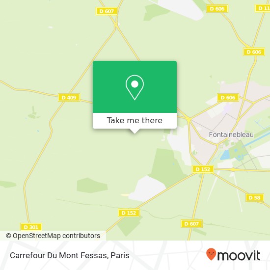 Carrefour Du Mont Fessas map