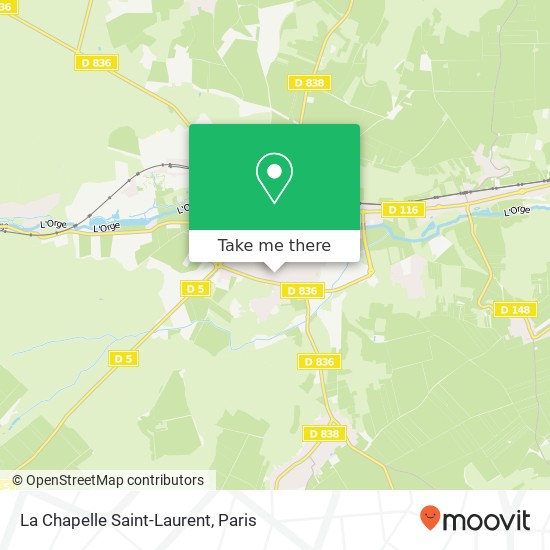 La Chapelle Saint-Laurent map