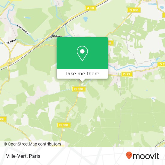 Ville-Vert map