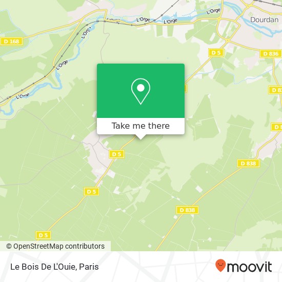 Le Bois De L'Ouie map