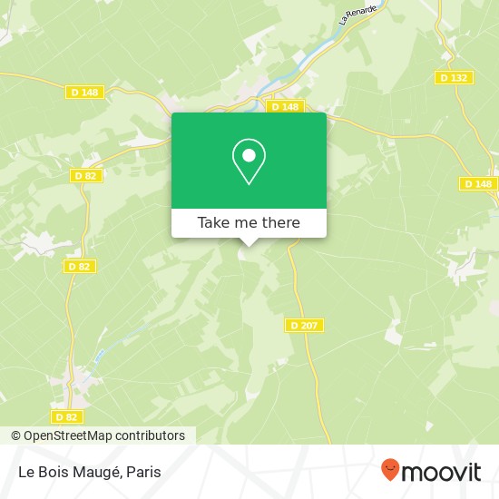 Le Bois Maugé map