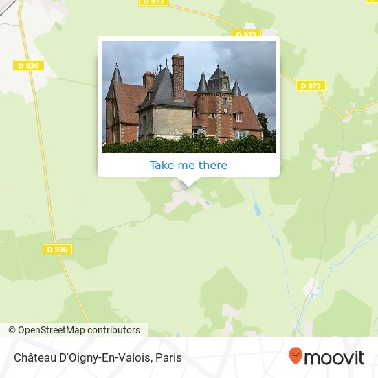 Mapa Château D'Oigny-En-Valois