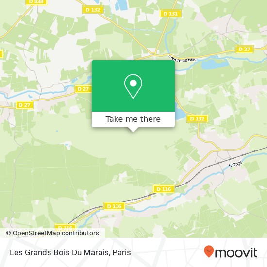 Mapa Les Grands Bois Du Marais