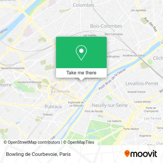 Bowling de Courbevoie map