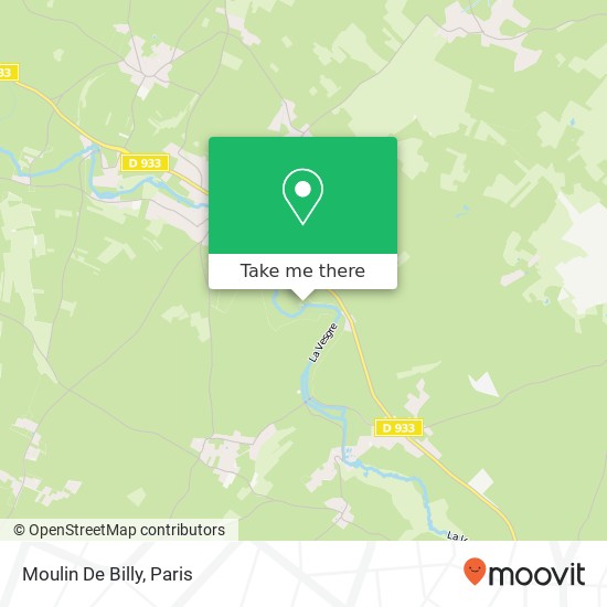 Moulin De Billy map