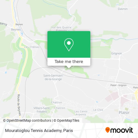 Mouratoglou Tennis Academy map